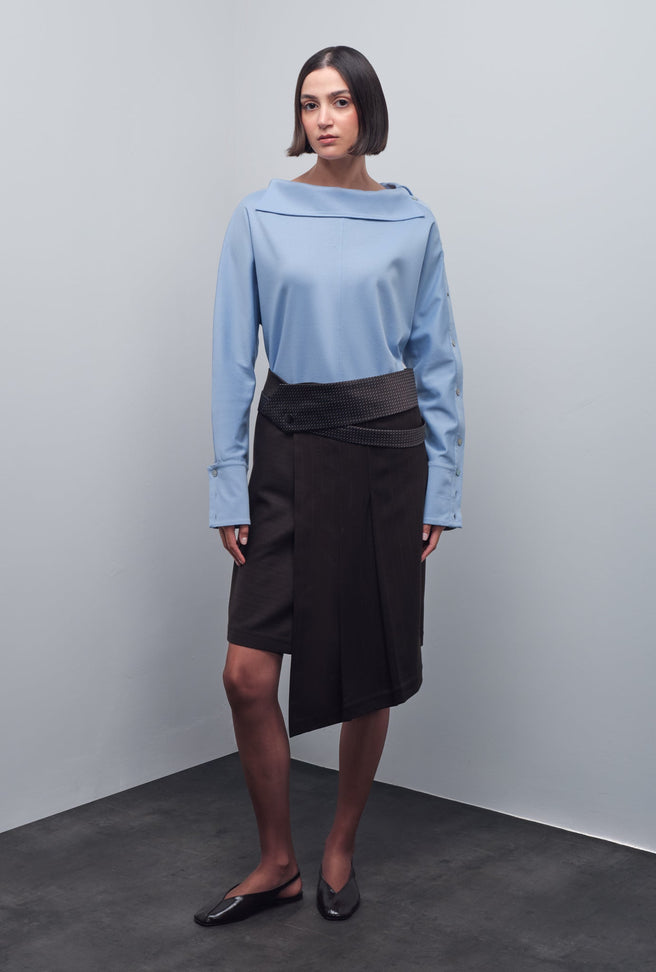 BOSTON BUTTON-SLEEVE SHIRT