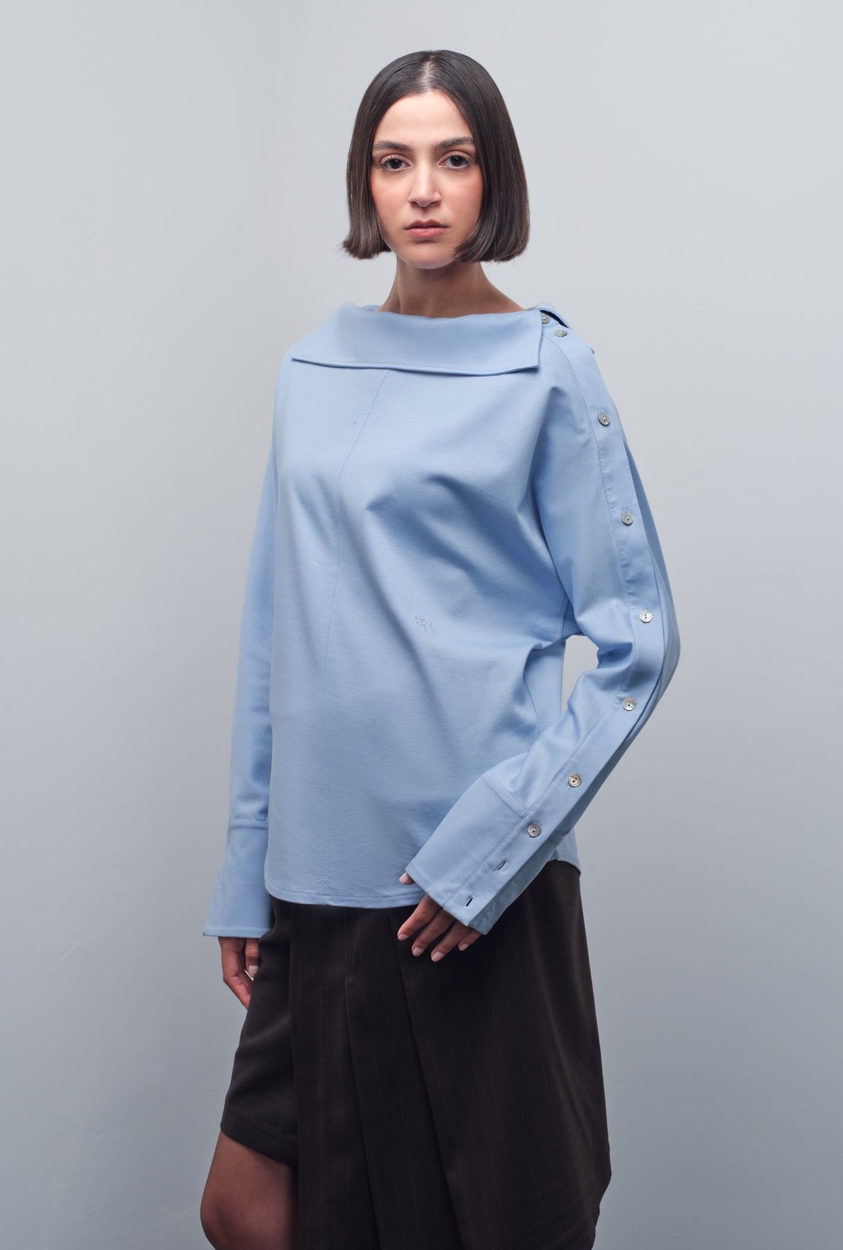 BOSTON BUTTON-SLEEVE SHIRT