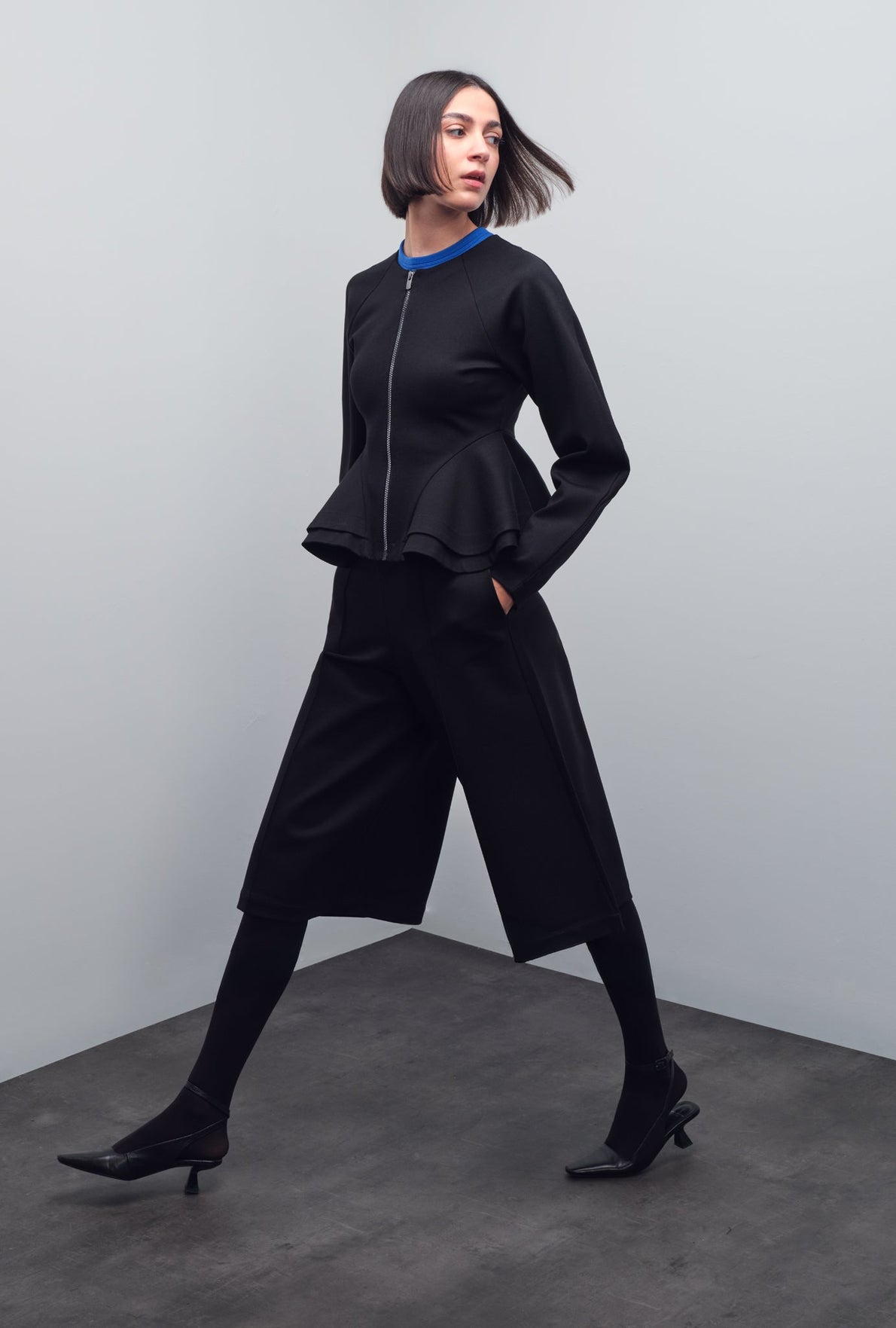 CERN PEPLUM JACKET