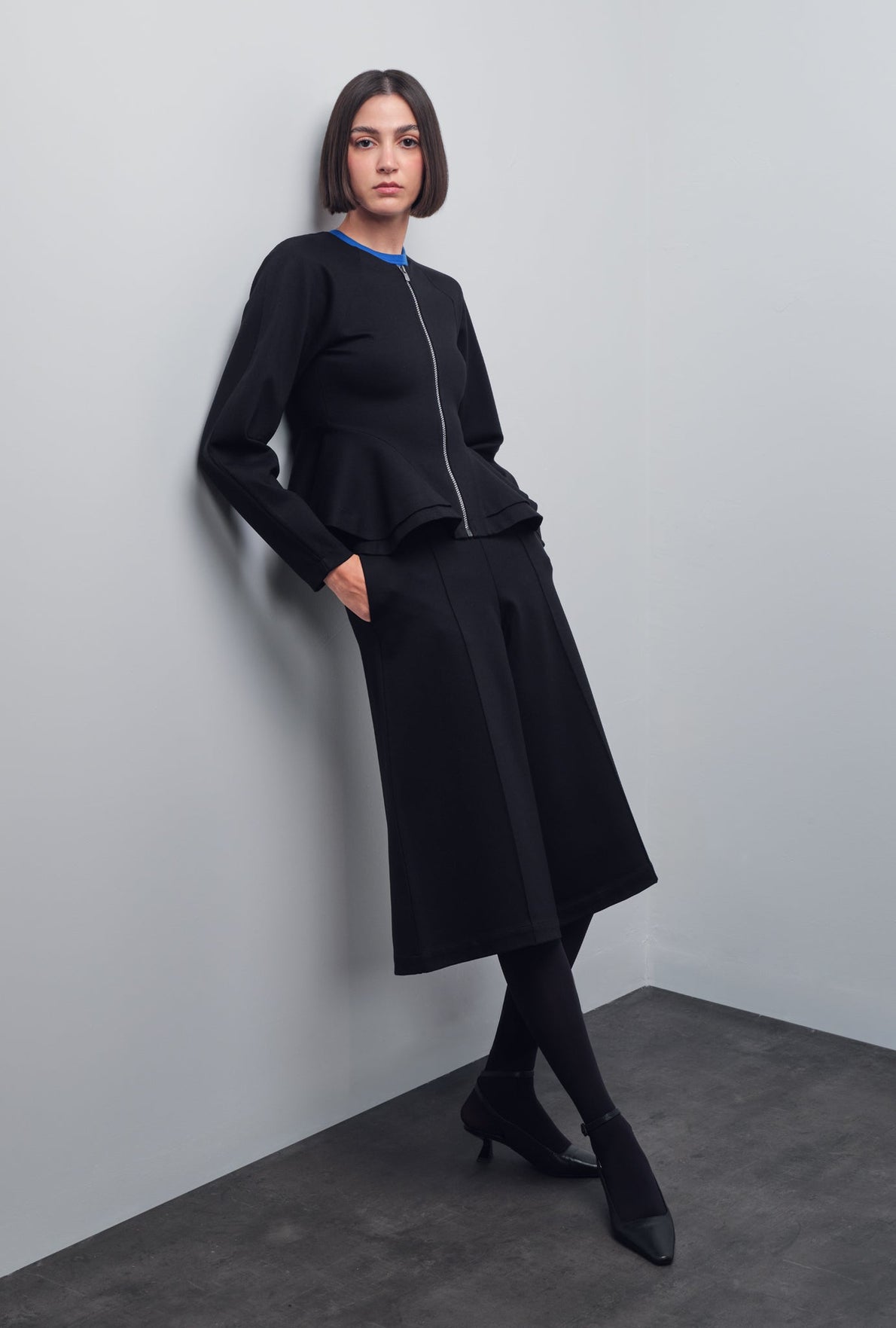 CERN PEPLUM JACKET