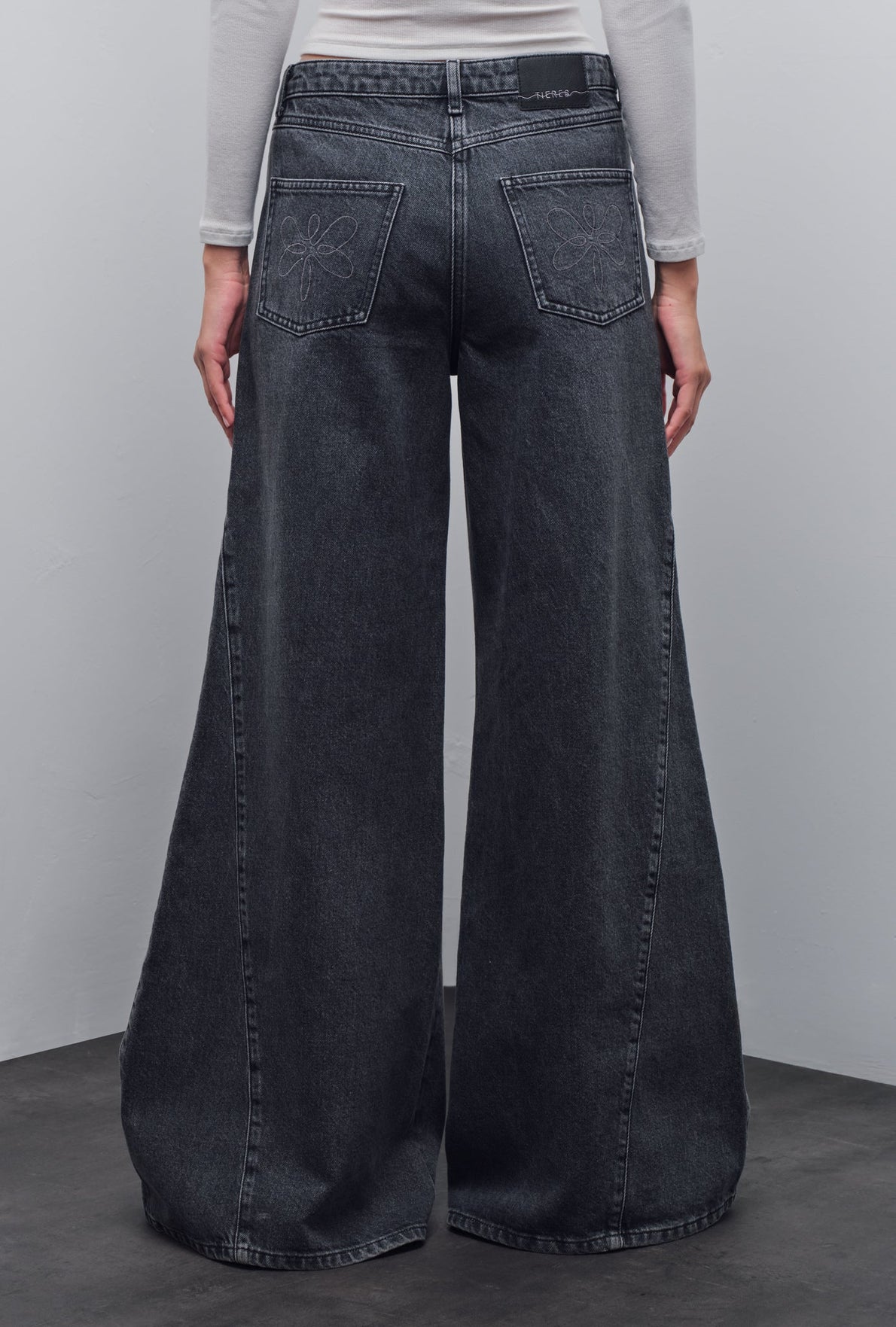 DALIA WIDE-LEG DENIM PANTS