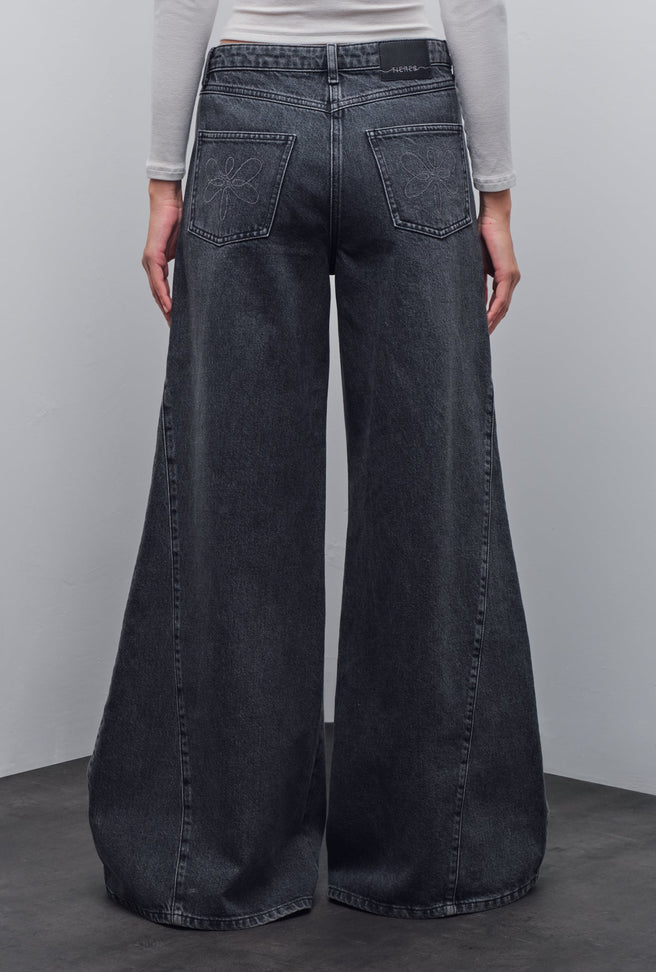 DALIA WIDE-LEG DENIM PANTS