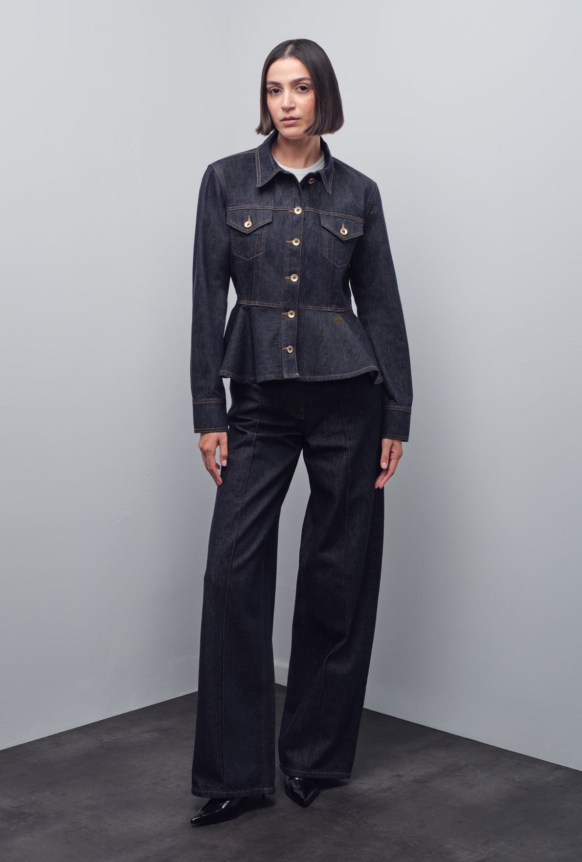 DELIA STRAIGHT DENIM PANTS