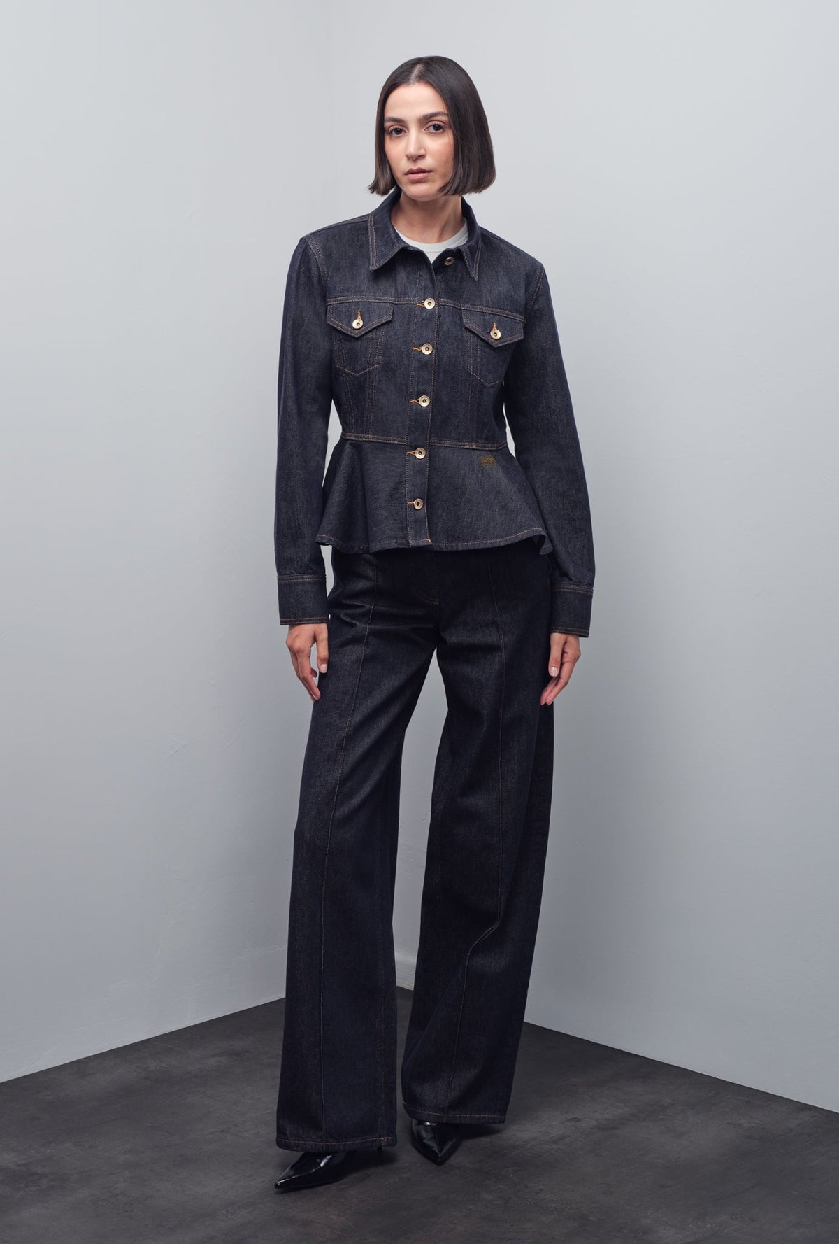 DELIA STRAIGHT DENIM PANTS