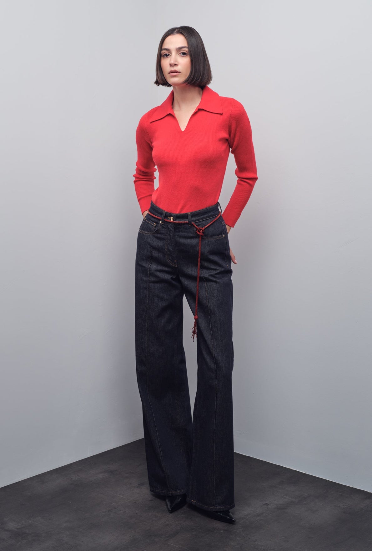 DELIA STRAIGHT DENIM PANTS