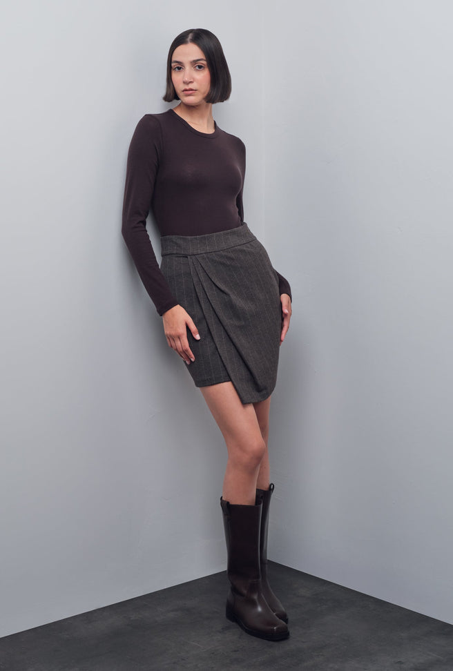ELEN DRAPED MINI SKIRT