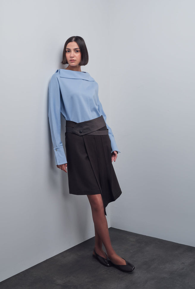 ELISA TIE-WAIST SKIRT