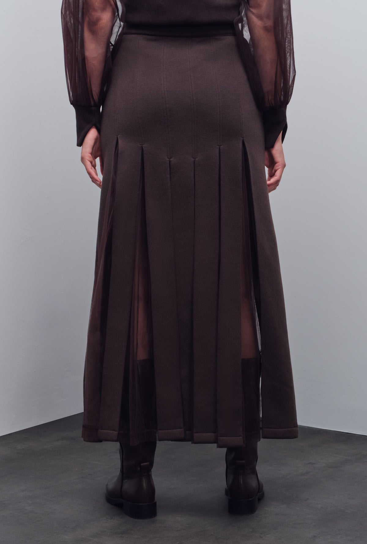 ESORA PLEATED MAXI SKIRT