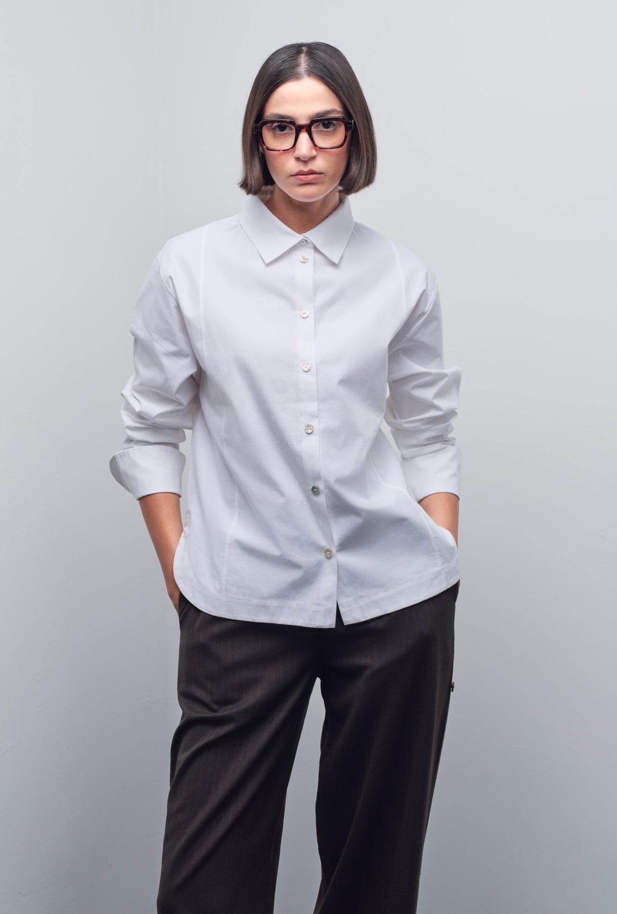 GISELE BOW SHIRT