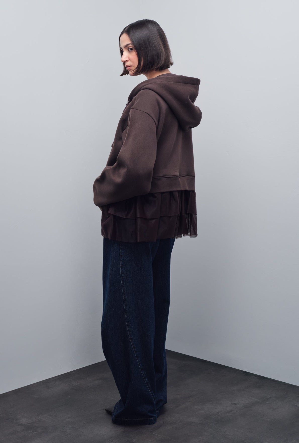 HUSH VOLUME ZIP-UP HOODIE