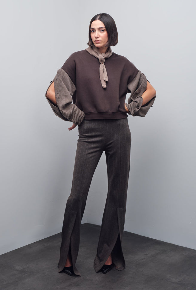 NOA BUTTON SLEEVE KNITWEAR
