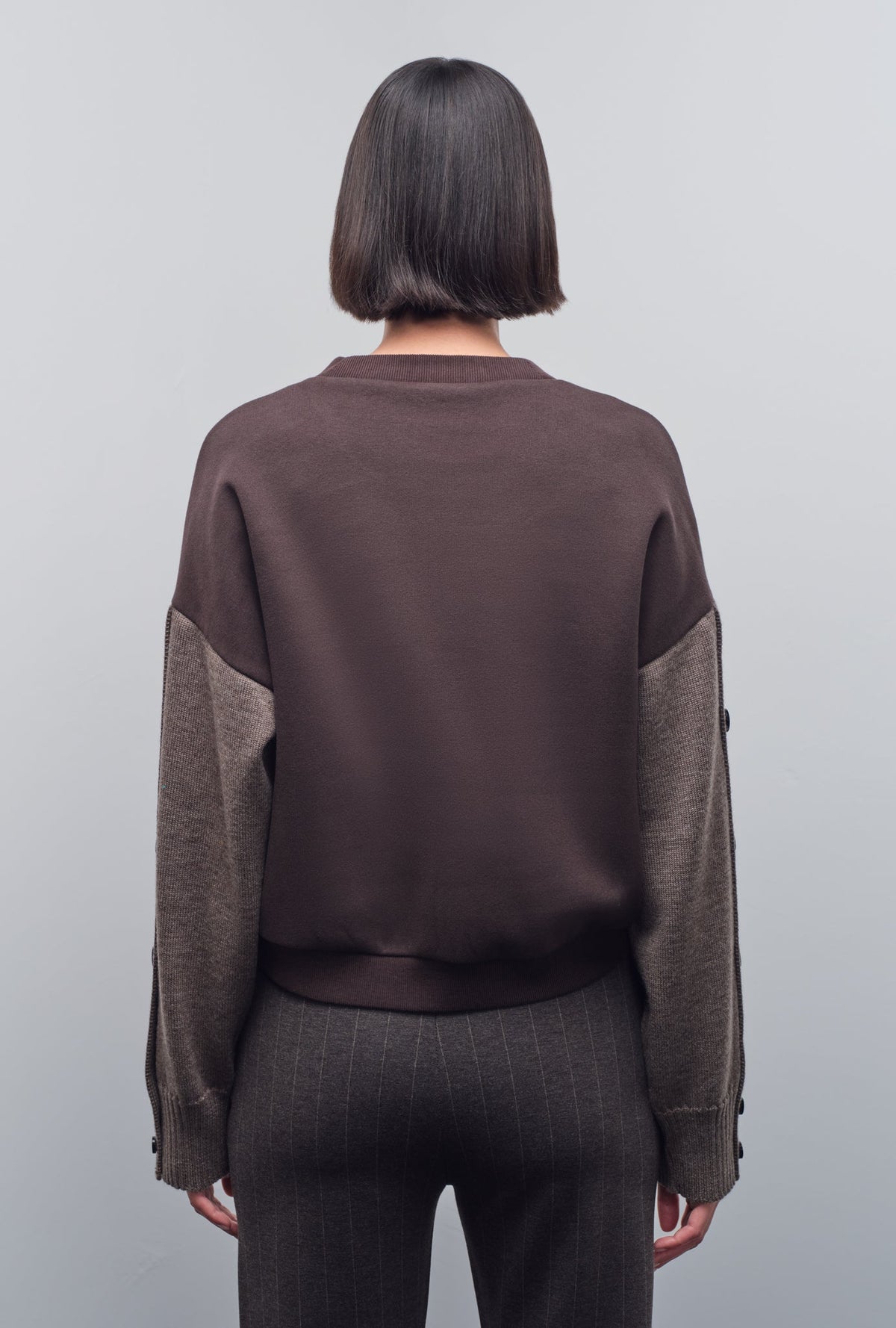 NOA BUTTON SLEEVE KNITWEAR