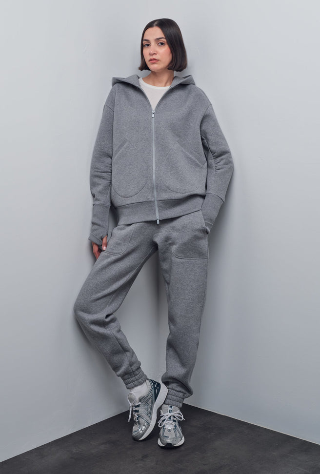 SOLIN SIGNATURE ZIP-UP HOODIE