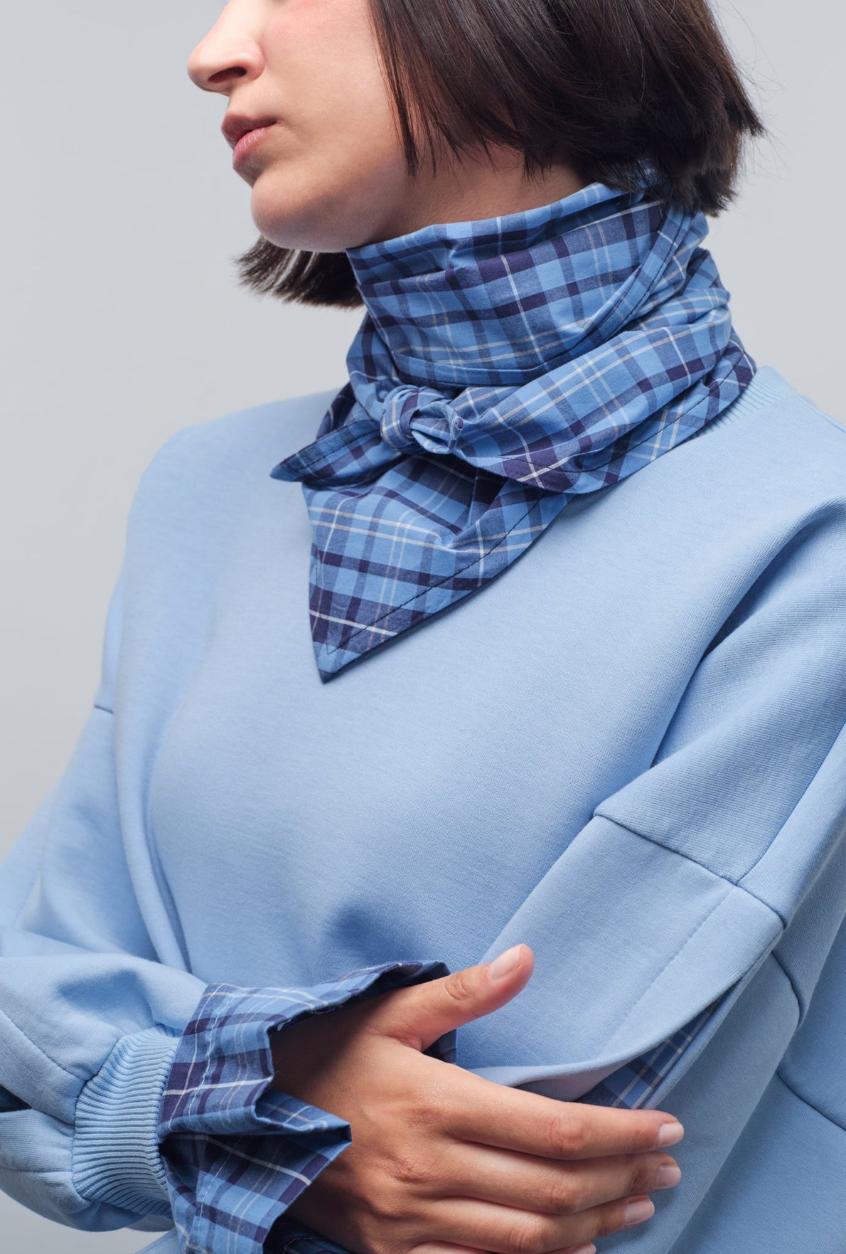 TORA LAYERED-SLEEVE SWEATSHIRT