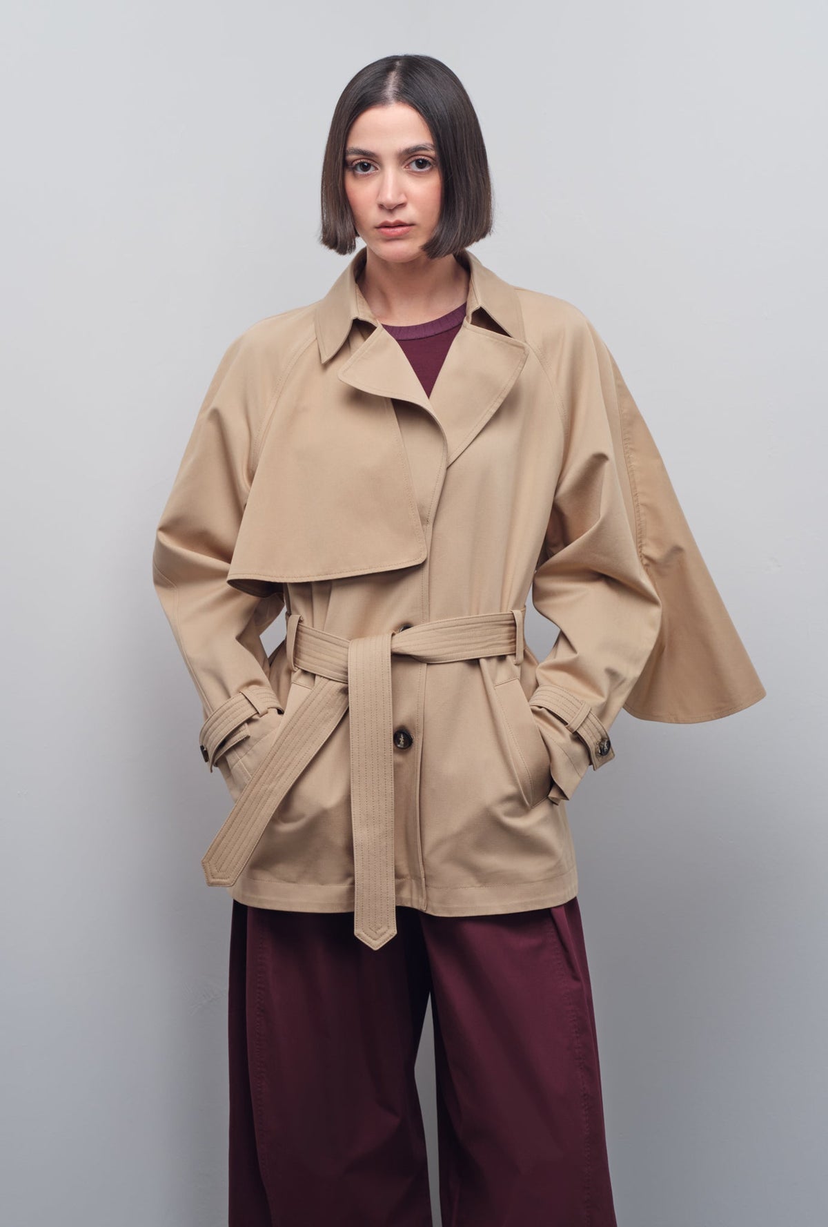 TOSCA SHORT TRENCHCOAT