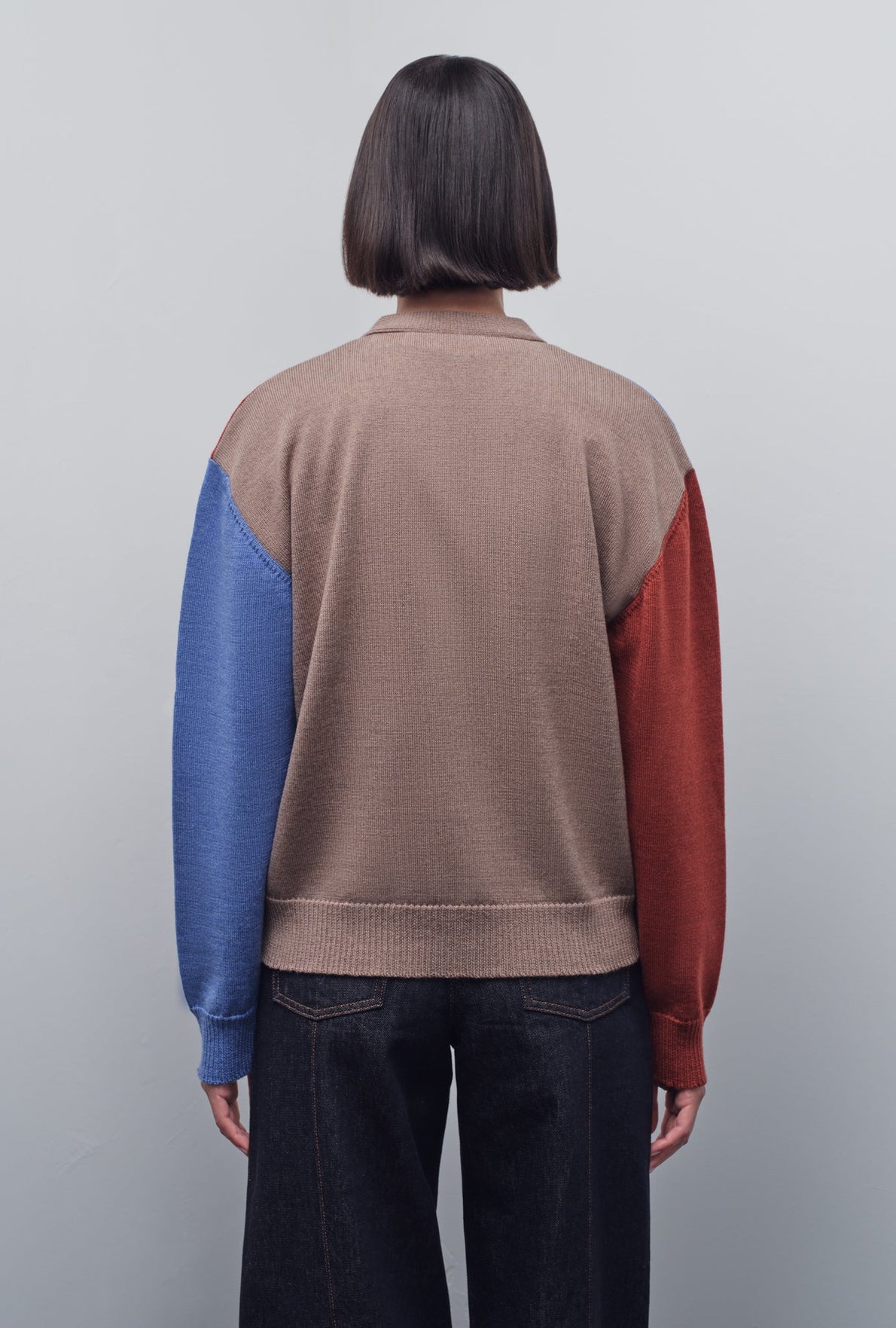 TRIELLE COLOR-BLOCK CARDIGAN