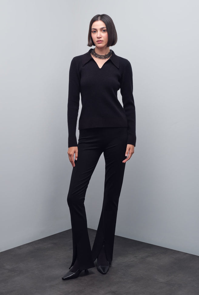 TRINA POLO KNIT TOP
