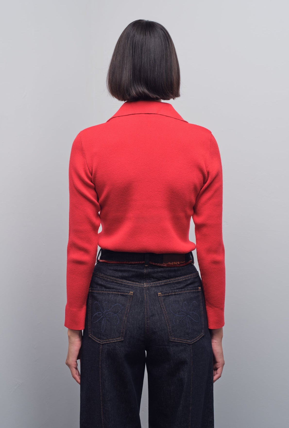 TRINA POLO KNIT TOP